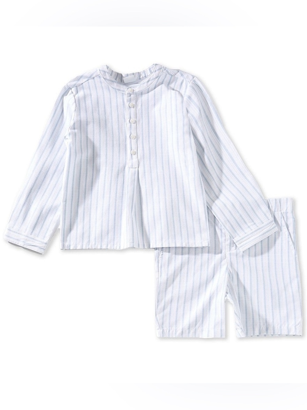 Edgehill Collection × Megan Karp Otto Woven Stripe Button Front Shirt & Shorts